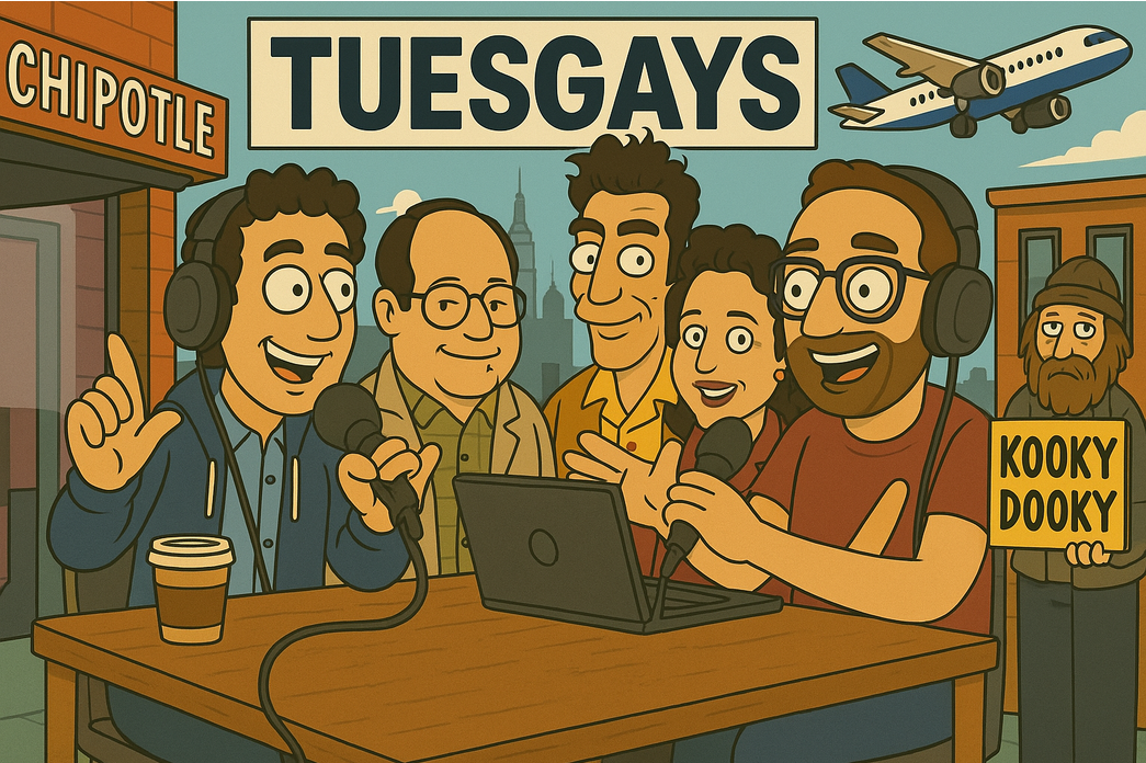 Tuesgays podcast Seinfeld funny