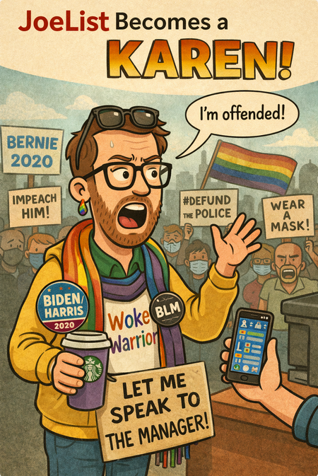 Joe List Woke Karen SJW